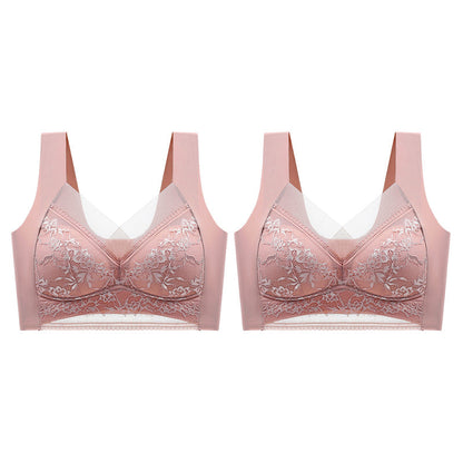 👙 Szuper kényelmes és puha női csipkés melltartó acélgyűrű nélkül【✨1 + 1 ingyenes】