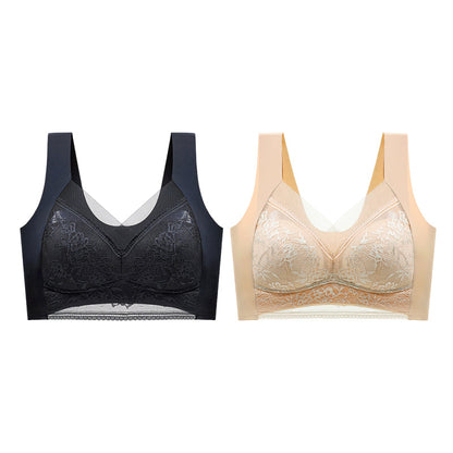 👙 Szuper kényelmes és puha női csipkés melltartó acélgyűrű nélkül【✨1 + 1 ingyenes】