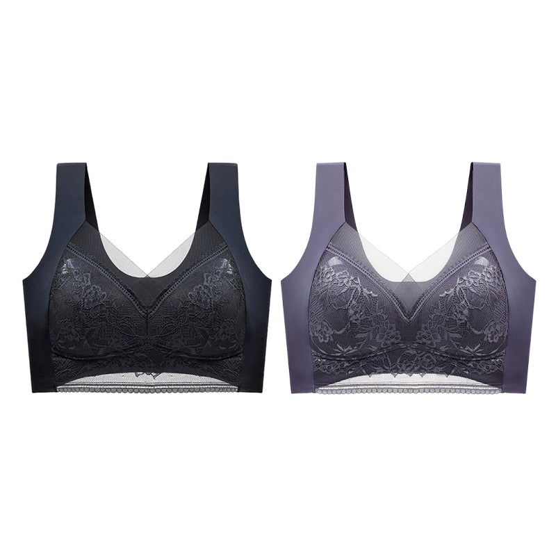 👙 Szuper kényelmes és puha női csipkés melltartó acélgyűrű nélkül【✨1 + 1 ingyenes】