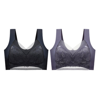 👙 Szuper kényelmes és puha női csipkés melltartó acélgyűrű nélkül【✨1 + 1 ingyenes】