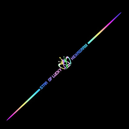 3D színes lézerfényvisszaverő autómatricák 4 db