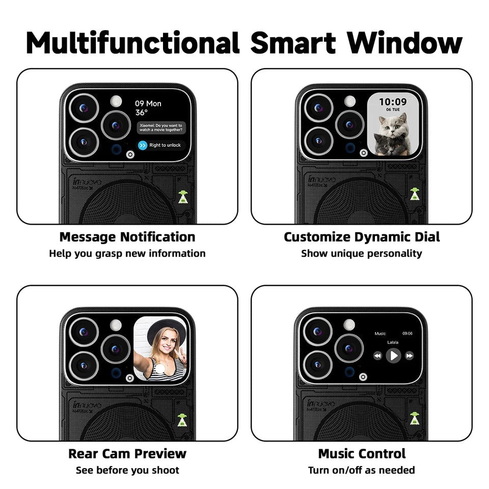 Globális, limitált kiadású, mágneses, jövő technológiás intelligens védőtok (iPhone 17-12 készülékkel kompatibilis)