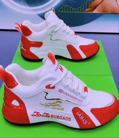 Divatos női mindennapi kényelmes sportcipők, amelyek növelik a magasságot