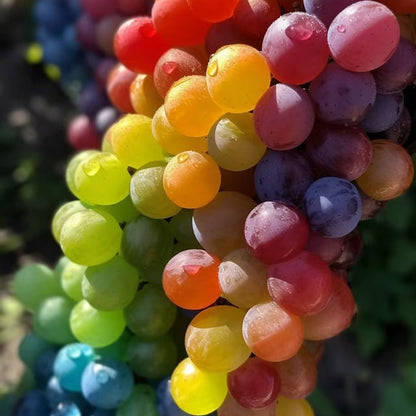 Egy új, ritka, szivárványszínű hibrid bio szőlőfajta