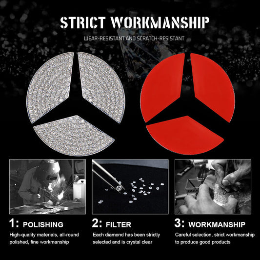 Kristály kormánykerék matrica