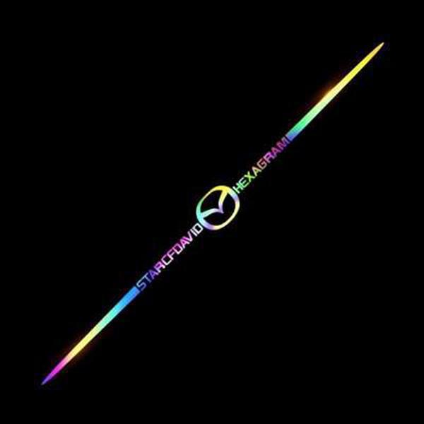 3D színes lézerfényvisszaverő autómatricák 4 db