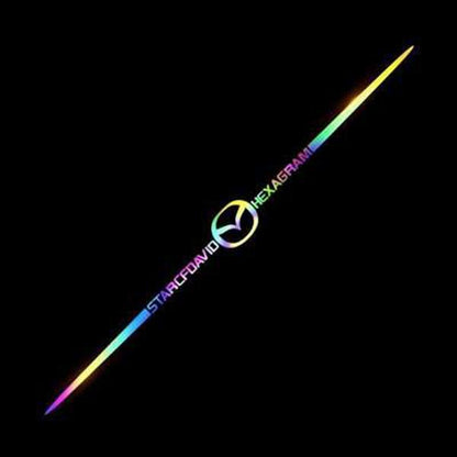 3D színes lézerfényvisszaverő autómatricák 4 db