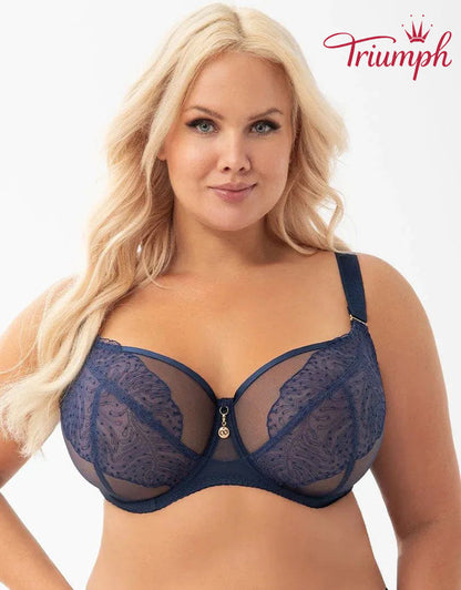Triumph - (4 darabos) - 💖✨️Szexi, kényelmes csipkés melltartó, amely megakadályozza a mellek megereszkedését