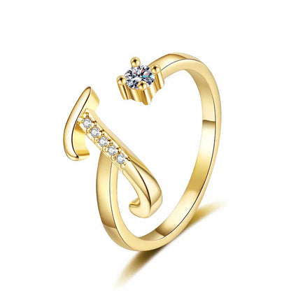⏳Időben korlátozott 50% kedvezmény⏰Állítható csillogó kezdőgyűrű nőknek💍