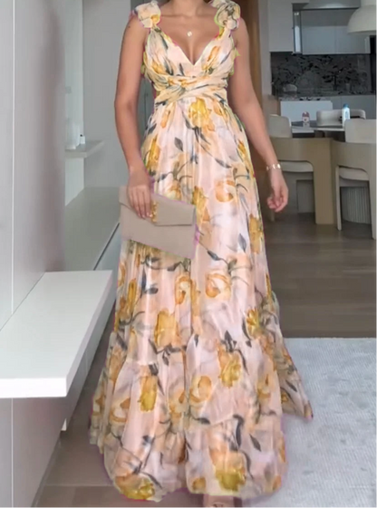 🍓Szexi és elegáns redős ruha mintával