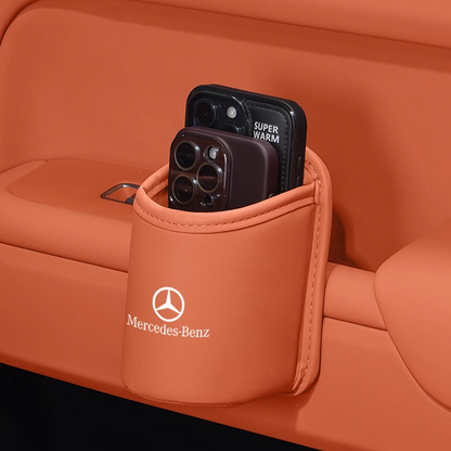 Velora Bőr pohártartó – Könnyen felszerelhető, testreszabható logóval