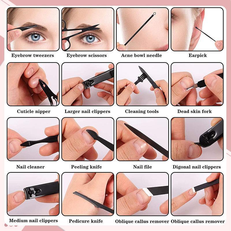 Körömápoló készlet 16 darabos (10 szín)