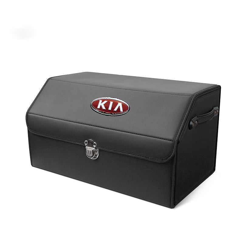 Bőr tárolórekesz az autó csomagtartójába