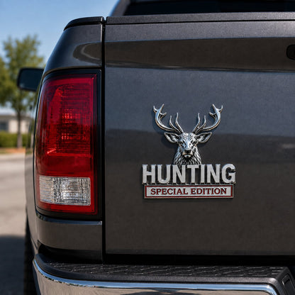 🦌 HUNTING Special Edition - 3D krómozott fém embléma az autódba