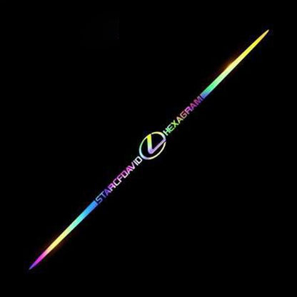 3D színes lézerfényvisszaverő autómatricák 4 db