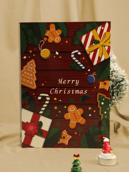 Rózsaszín Márvány Adventi Naptár 2025, 24 nap karácsonyig visszaszámláló doboz