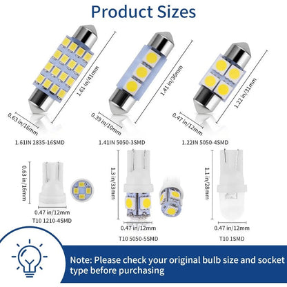 Szuperfényes LED-es autós lámpakészlet