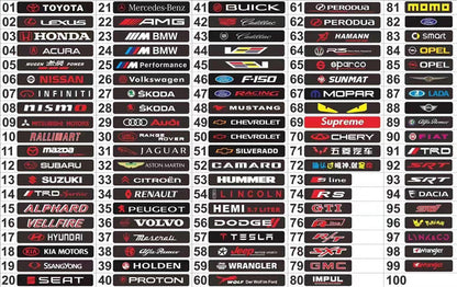 Forró akció ✨50% kedvezmény ✨Stílusos, hangulatos LED lámpa logóval az autó középső hűtőrácsára