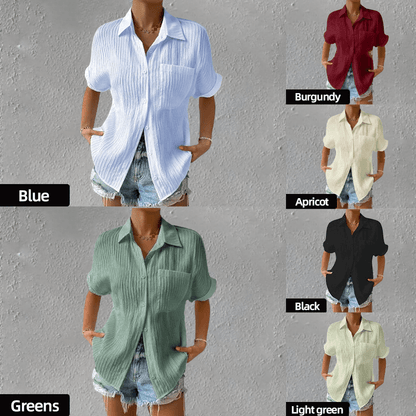 Crew nyakú csipke alkalmi laza ing