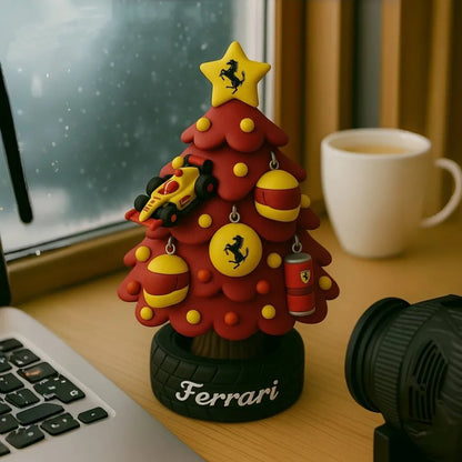 🎄🏎️ Miniatűr F1-es csapatstílusú karácsonyfa