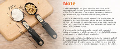 Electronic spoon with scales