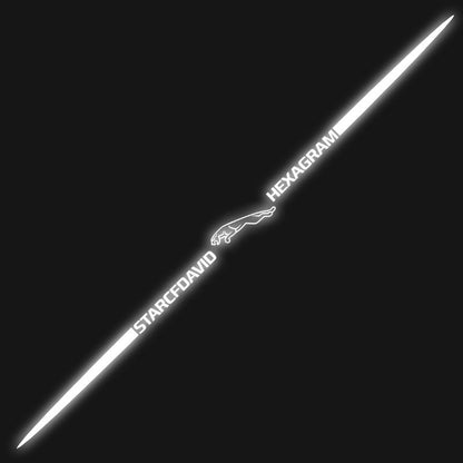 3D színes lézerfényvisszaverő autómatricák 4 db