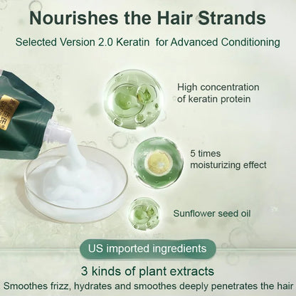 🌟Polipeptid Keratin Hidratáló Simító Hajregeneráló Krém💁‍♀️