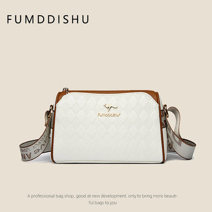 [A legjobb ajándék neki] Divat gyémánt mintás, nagy kapacitású, 3 rétegű kereszttartó táska