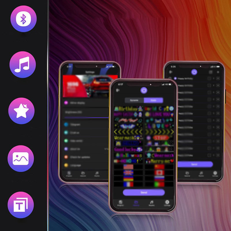 [Exkluzív gyártás] 🔥Ördögszem lámpa autó LED lágy képernyő