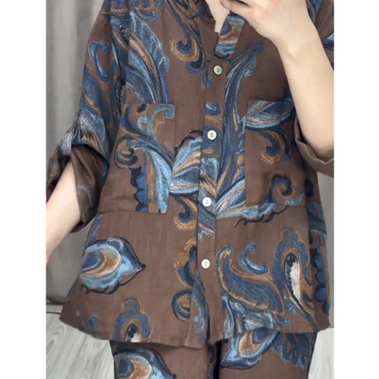 Kétrészes női ing és nadrág