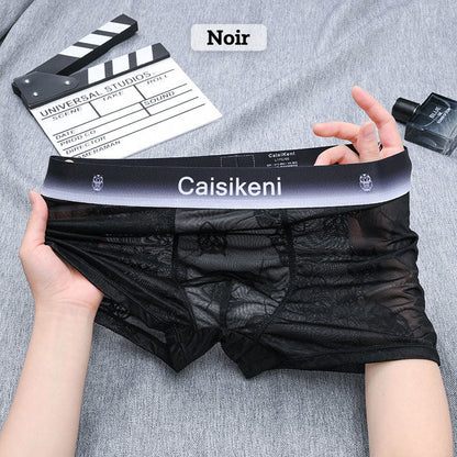 🎁Vásároljon 1-et, kap 2-t ingyen🎁 Hűsítő, légáteresztő férfi boxernadrág elasztikus derékpánttal