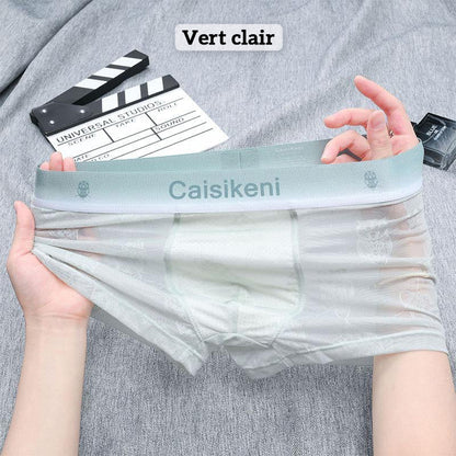 🎁Vásároljon 1-et, kap 2-t ingyen🎁 Hűsítő, légáteresztő férfi boxernadrág elasztikus derékpánttal