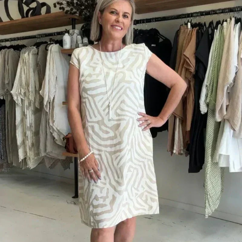 🎁2025-ös Bohém Vintage Mintás Lezser Ruhák👗