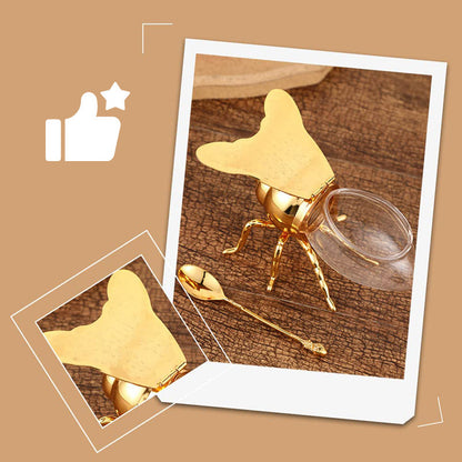 🍯Kreatív retro mézes tégely méh alakú