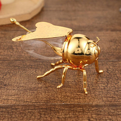 🍯Kreatív retro mézes tégely méh alakú