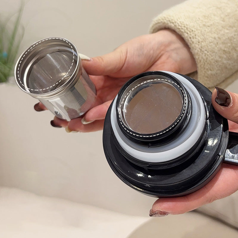 🍵1000ml Vákuumos szigetelt teáskanna szűrővel