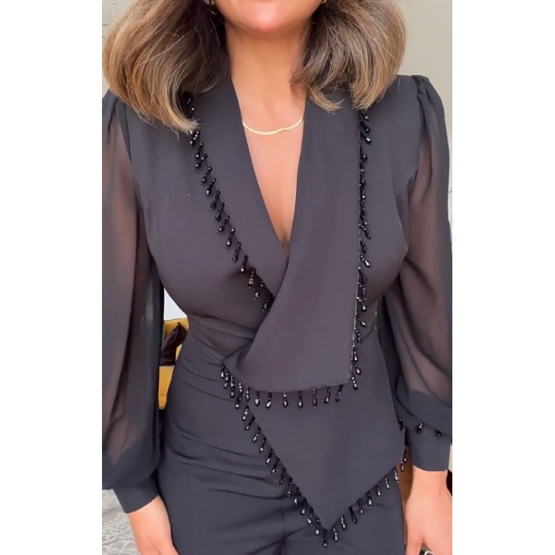 Női hálós, széles szárú nadrág és nadrág szett