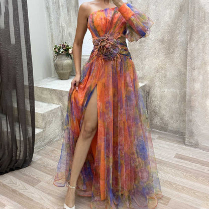 ✨【Karcsúsító varázsló】. Mirage Color Block ruha✨