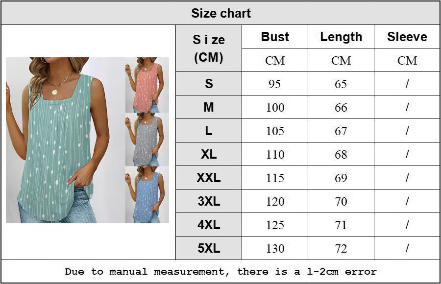 🔥Hot Ale 2025🔥Csíkos és pöttyös nyomtatású ujjatlan póló