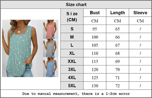 🔥Hot Ale 2025🔥Csíkos és pöttyös nyomtatású ujjatlan póló