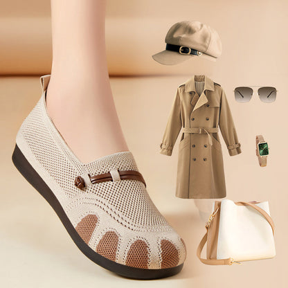 🔥Női lapos, puha talpú, sekély, felbújós alkalmi cipő