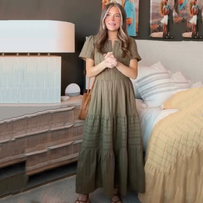 🔥👗Fodros pamutruha egyszínűben