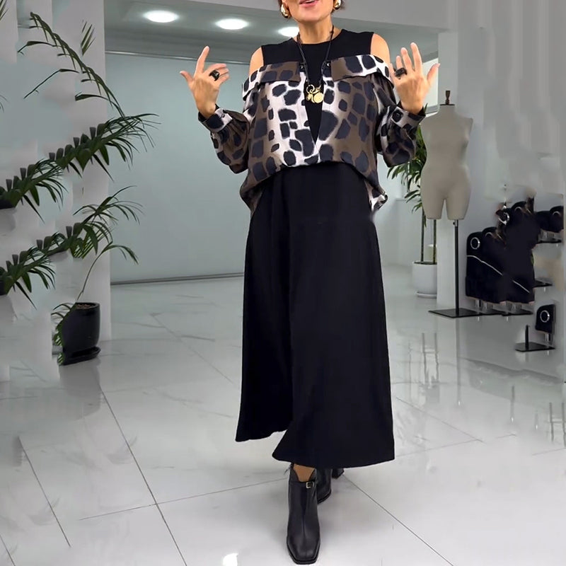 💐2025 Kivételes pánt nélküli ruha leopárdmintával【S-4XL】