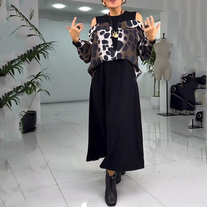 💐2025 Kivételes pánt nélküli ruha leopárdmintával【S-4XL】