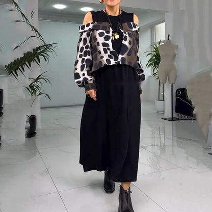 💐2025 Kivételes pánt nélküli ruha leopárdmintával【S-4XL】