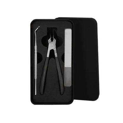 2025 Félár 🔥 Fröccsenésálló 25°-os ferde élű körömvágó olló 3 darabos készlet