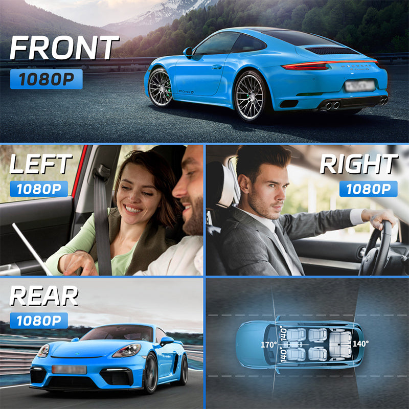 🔥4CH HD autós kamera éjjellátóval