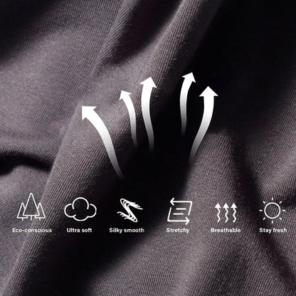 🩲Légáteresztő férfi alsó egyszínű, alacsony emelkedéssel