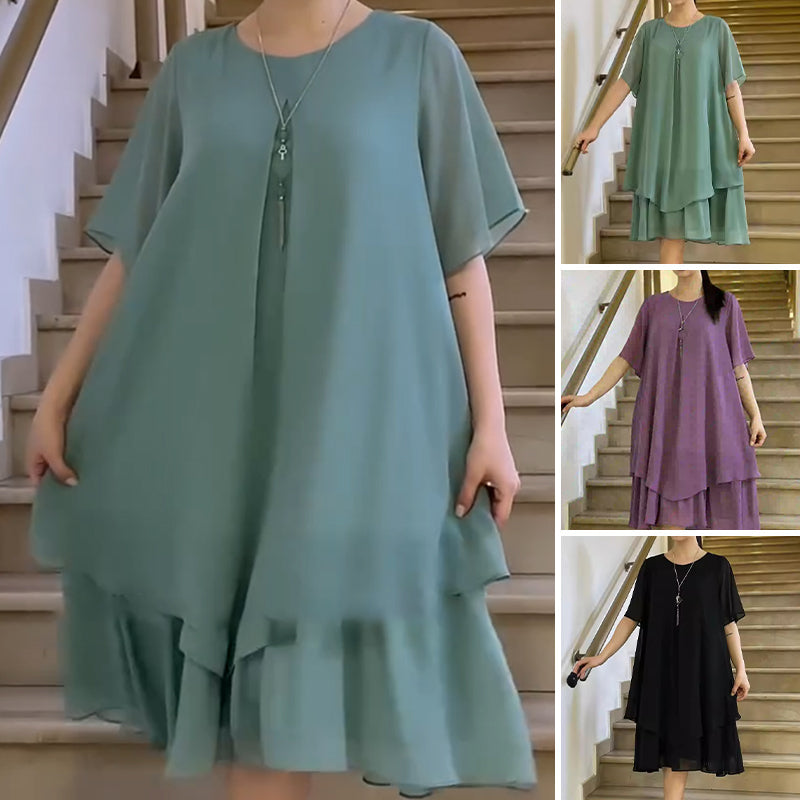 🔥👗 Laza női ruha egyszínűben