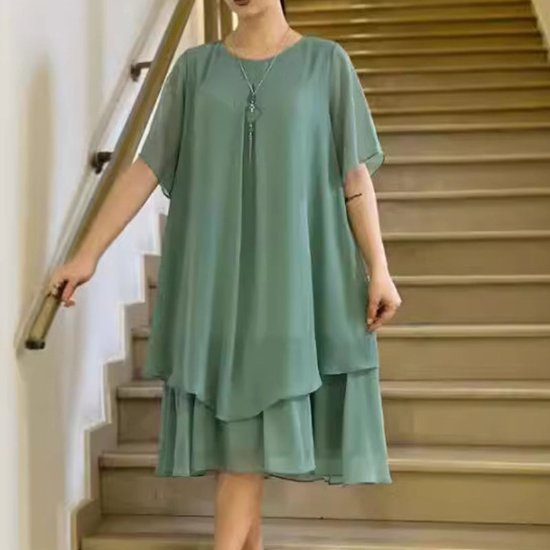 🔥👗 Laza női ruha egyszínűben